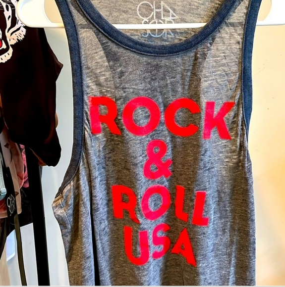 Chaser! Rock & Roll USA tank NWOT Size MED - Picture 2 of 3